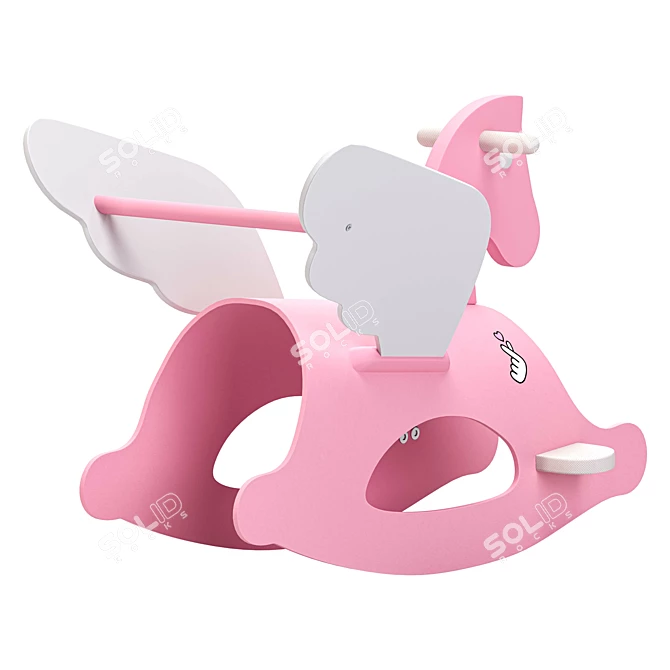 Contemporary Pegasus Rocking Chair 3D model image 5