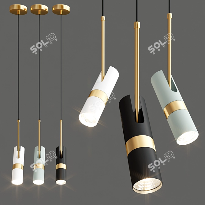 Scandinavian Pendant Lights, Modern Design 3D model image 2