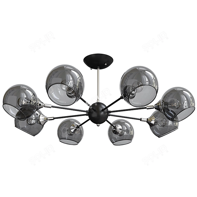 Elegant Lagos Ceiling Light Fixture 3D model image 1