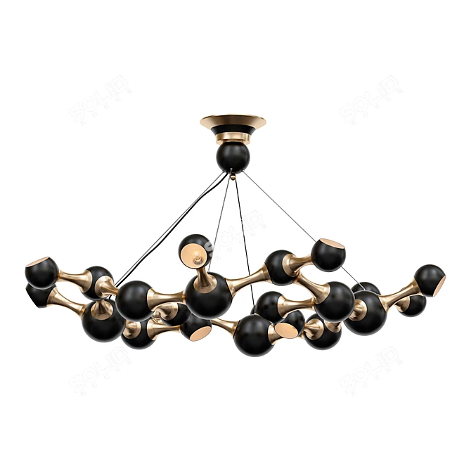 Modern Chemistry Pendant Light 3D model image 1