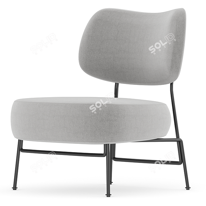 Luxury Modern annud Armchair Home 3D model image 3