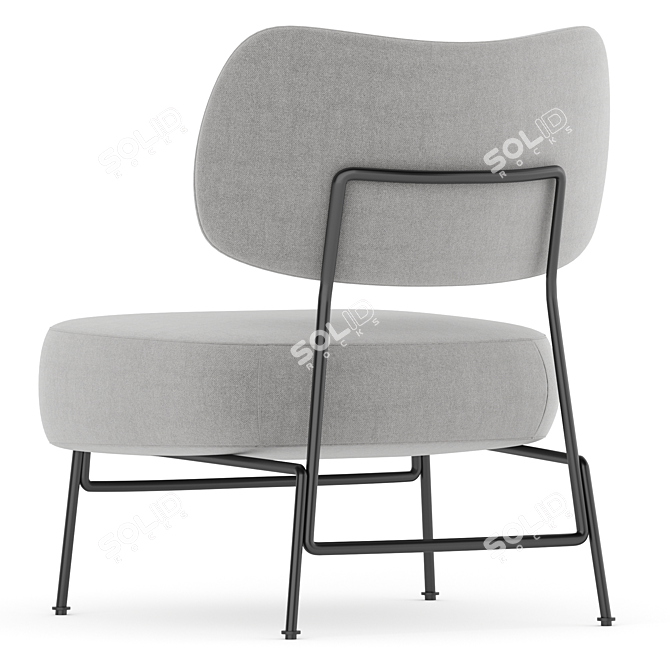 Luxury Modern annud Armchair Home 3D model image 4