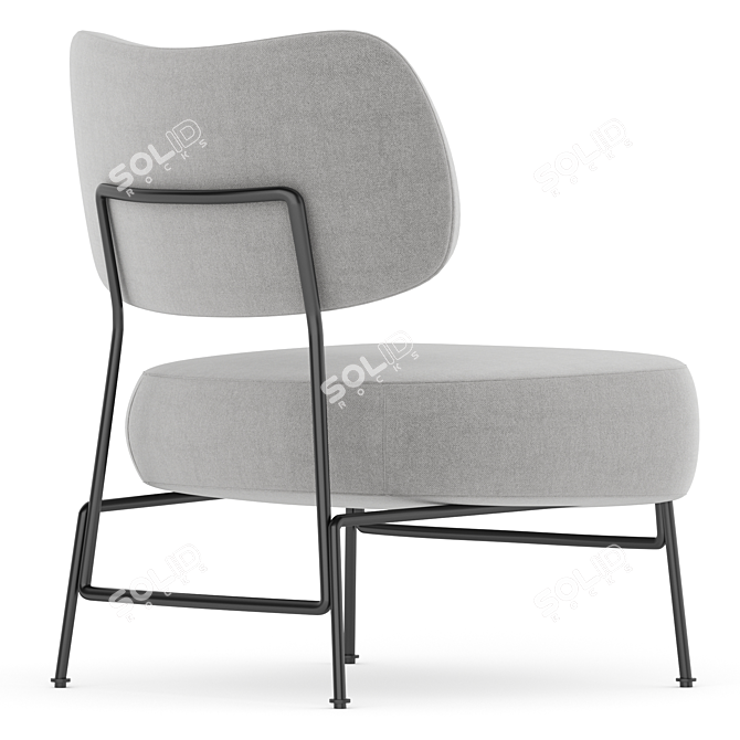 Luxury Modern annud Armchair Home 3D model image 5