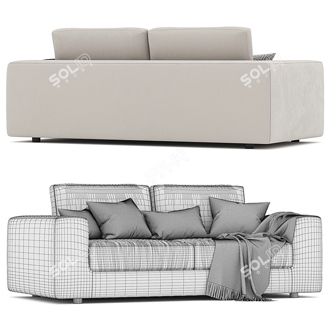 Modern 2017 V-Ray Sofa Model 3D model image 2