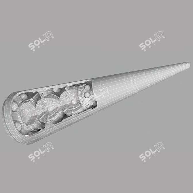  Stylish 3D Nuclear Warhead Model 3D model image 4