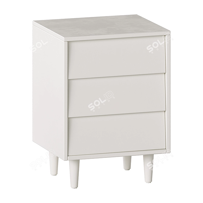 Youthful Charm Nightstand 3D model image 1