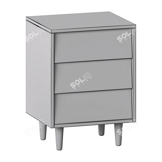 Youthful Charm Nightstand 3D model image 2