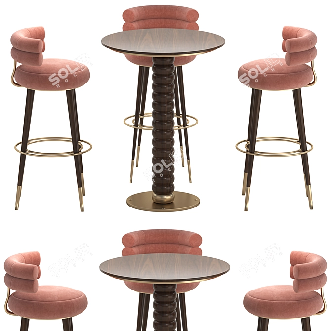 Gordon and Betsy Bar Set, Downloadable 3D Models 3D model image 1