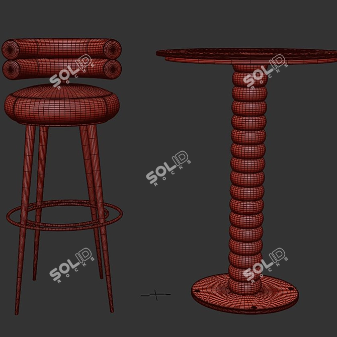 Gordon and Betsy Bar Set, Downloadable 3D Models 3D model image 4