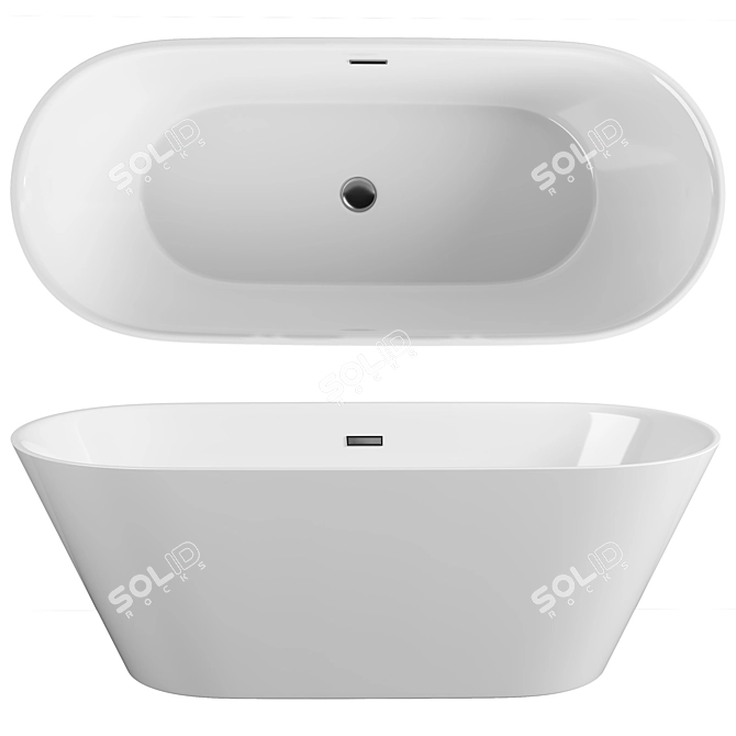 Vincea VBT-102 Acrylic Bathtub 3D model image 1