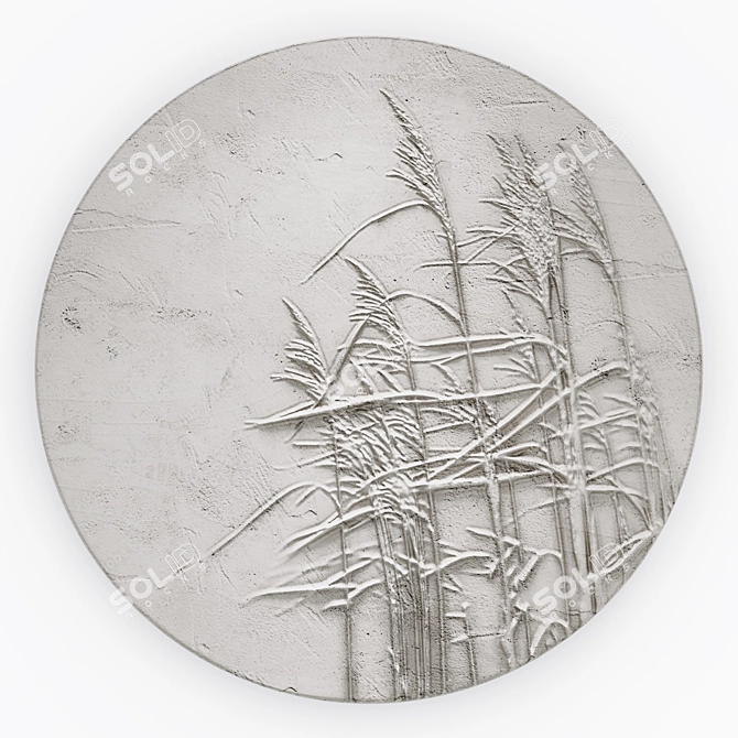 Modern Style Gypsum Panel 3D model image 1