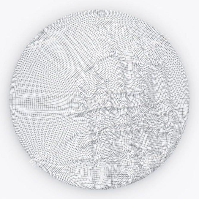 Modern Style Gypsum Panel 3D model image 2