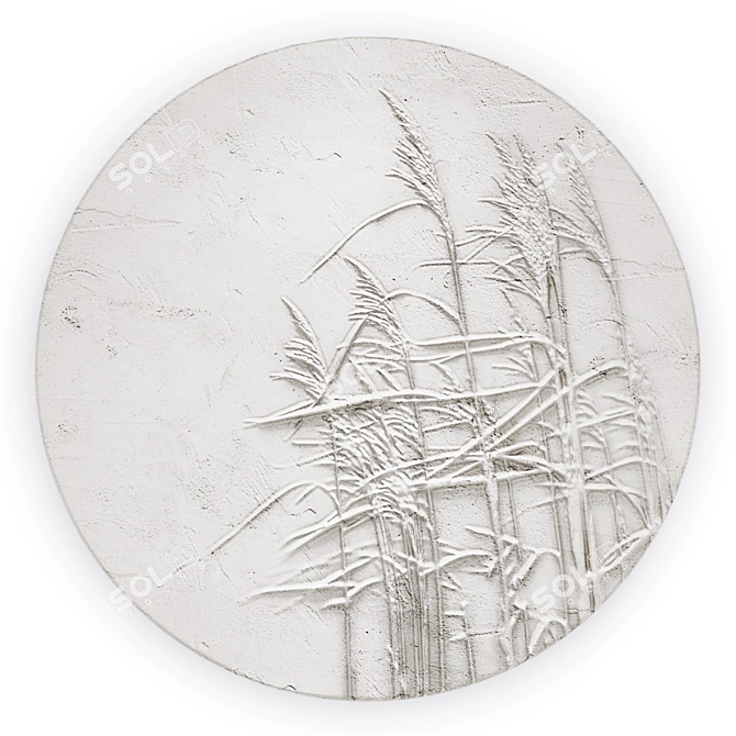 Modern Style Gypsum Panel 3D model image 5