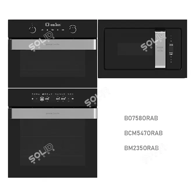 Versatile Microwave Oven Combo 3D model image 1