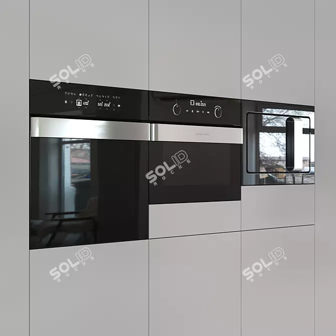 Versatile Microwave Oven Combo 3D model image 2