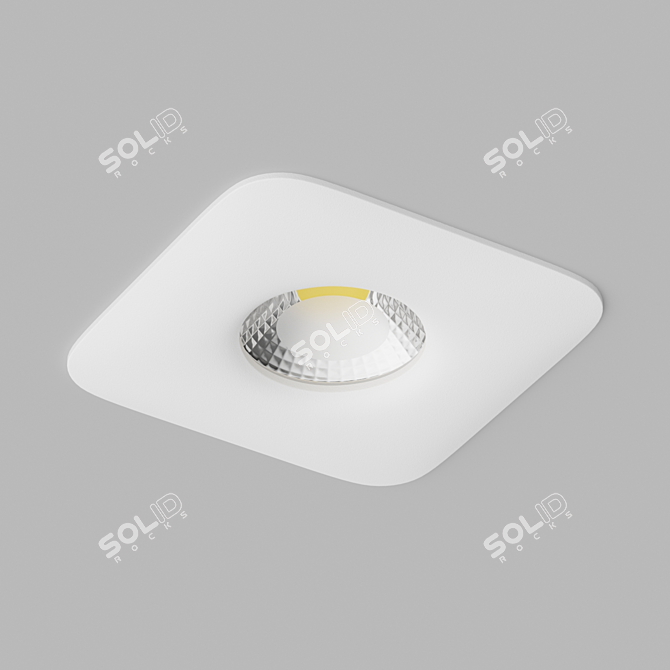 IP20 Recessed LED Spotlights Set 3D model image 2