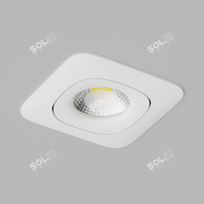 IP20 Recessed LED Spotlights Set 3D model image 3