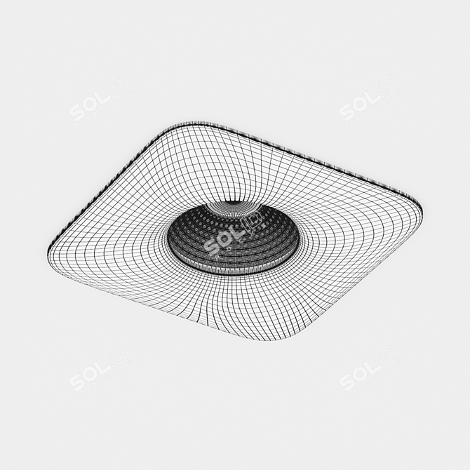 IP20 Recessed LED Spotlights Set 3D model image 4