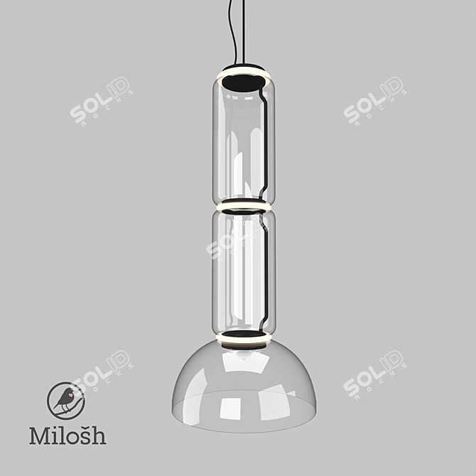 Milosh Tendence Pendant Light 3D model image 1