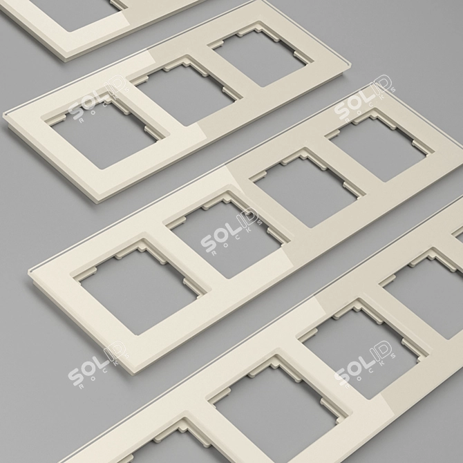 Werkel Favorit Glass Frames (Milky) 3D model image 2