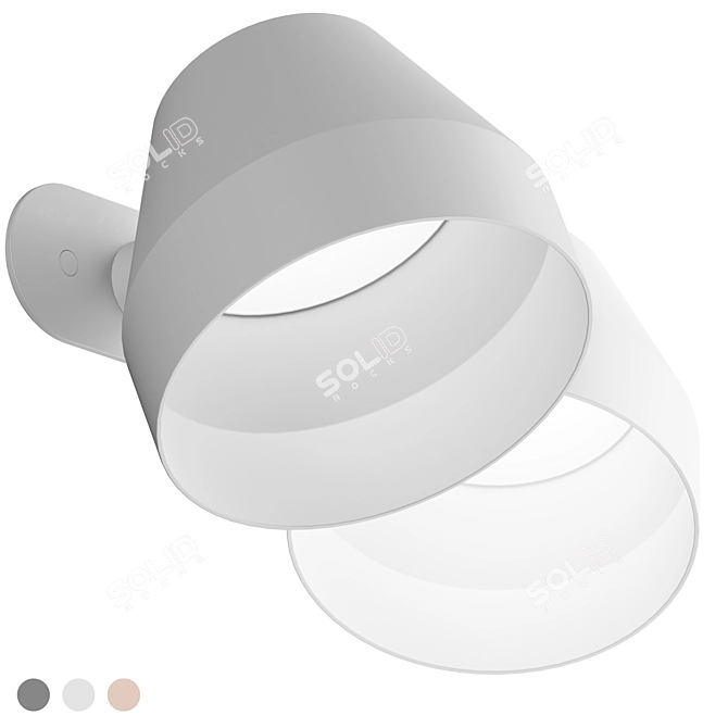 Cap Wall Light 3D model image 1