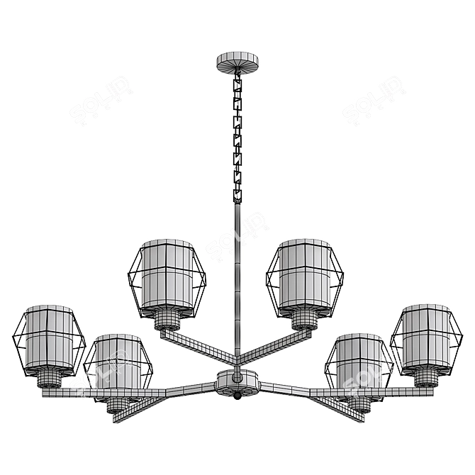  Gabriele Modern Pendant Chandelier 3D model image 2