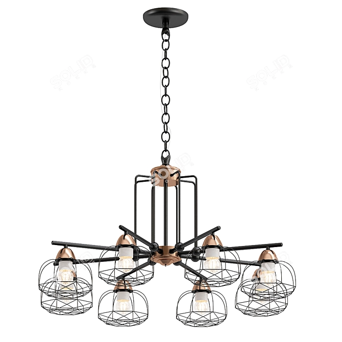 Rivoli Gekuba 3D Pendant Model 3D model image 1