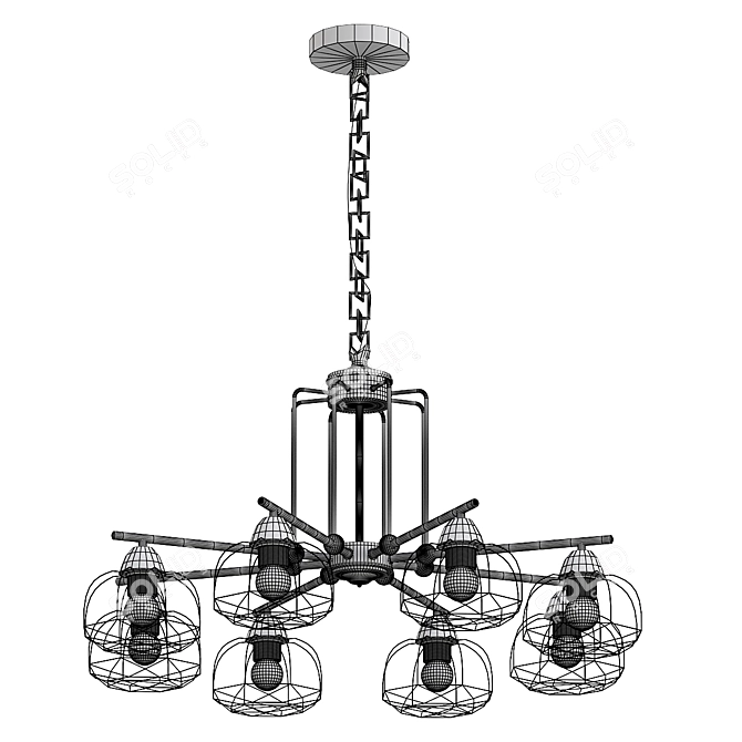 Rivoli Gekuba 3D Pendant Model 3D model image 2