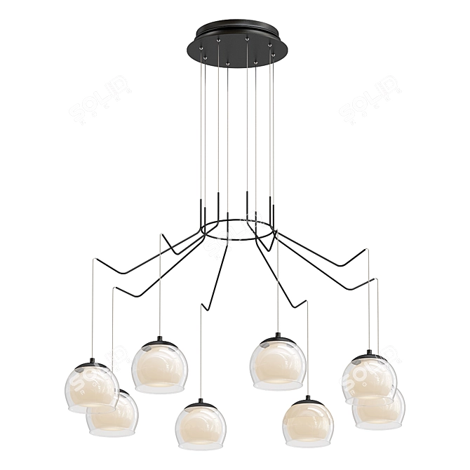 Eglo Rovigana LED Pendant Chandelier 3D model image 1
