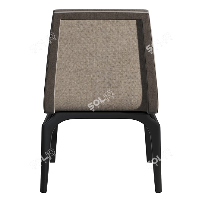 Modern History Inspired Armless Dining Chair 3D model image 3