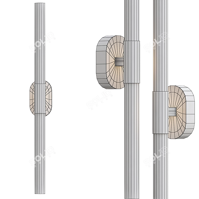 Modern Bathroom Model for VRay 3D model image 2