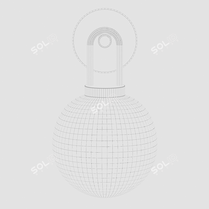 Modern Elegant Nyro Wall Lamp 3D model image 4