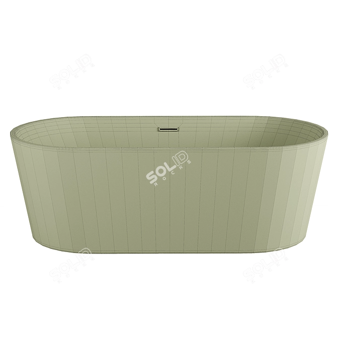 Luxury Swedbe Vita Bathtub 170x80 3D model image 2