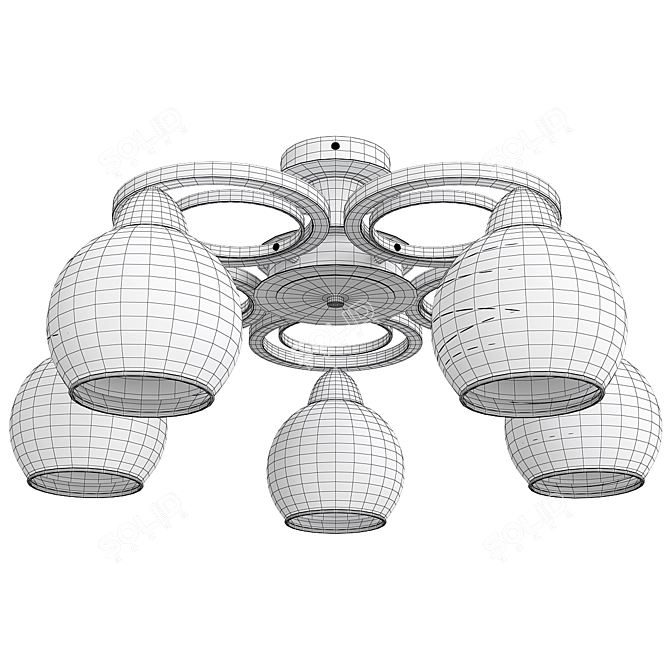 Ginevra Hanging Ceiling Light 3D model image 2