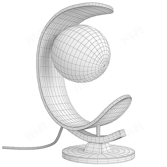 Sleek Modern Mitzi Table Lamp 3D model image 2