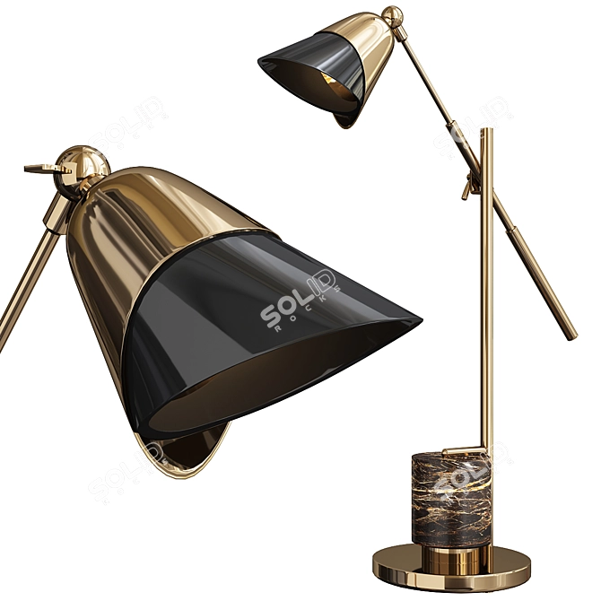 Sleek Modern Castro Table Lamp 3D model image 1