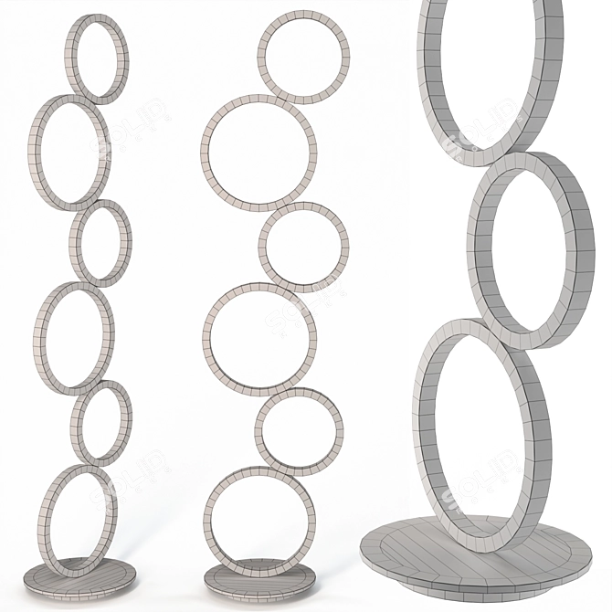 Modern Kylie Floor Lamp Fixture 3D model image 2