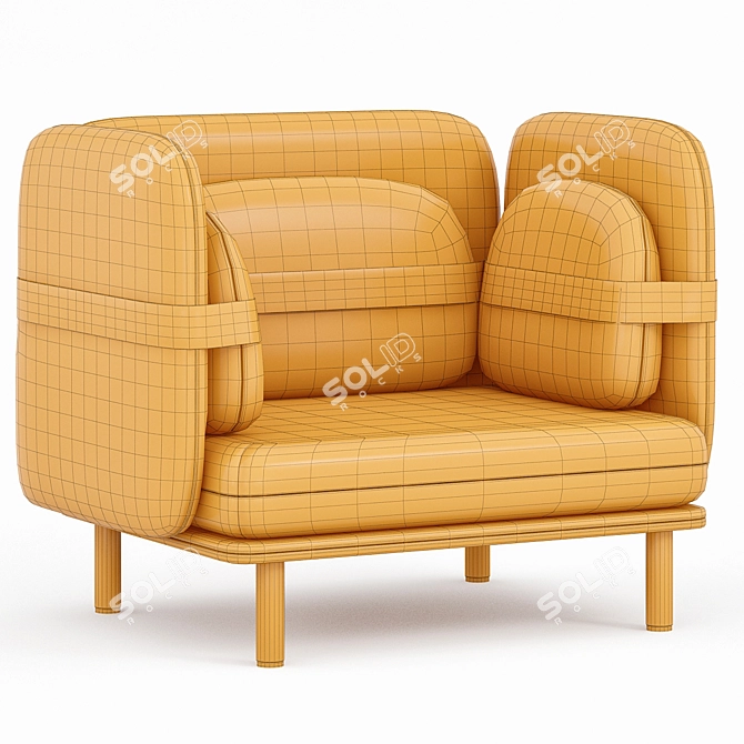 Bandage Armchair 3D Model - High Resolution Texture 3D model image 3