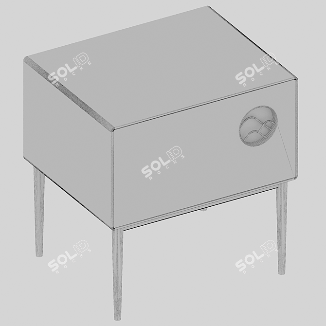 Designer Bedside Table by Modnodesign 3D model image 3