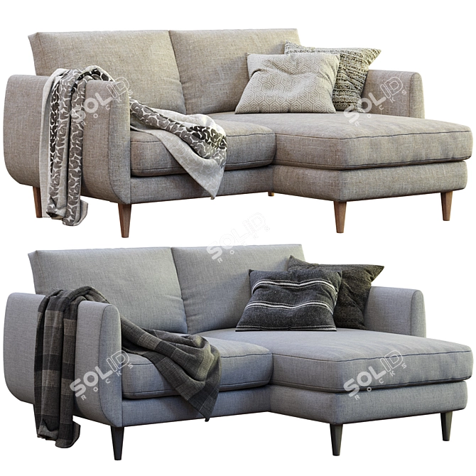 Modern Smedstorp Sofa By Ikea 3D model image 1