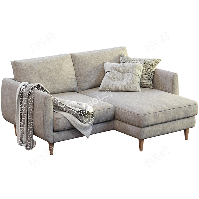 Modern Smedstorp Sofa By Ikea 3D model image 5
