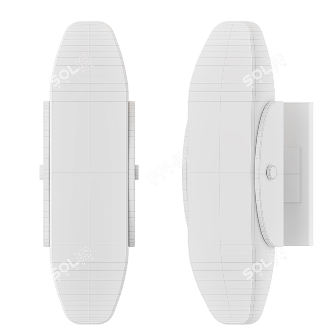 Contemporary Wythe Wall Sconce 3D model image 2