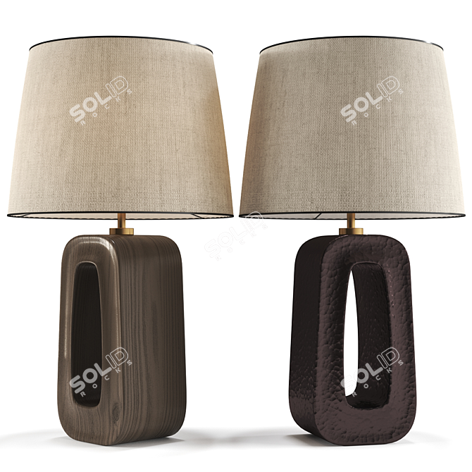 Robert Kuo O Table Lamp 3D model image 1