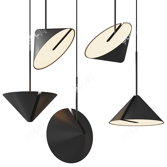Scandinavian Style Pendant Light 3D model image 4