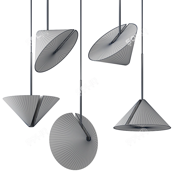 Scandinavian Style Pendant Light 3D model image 5