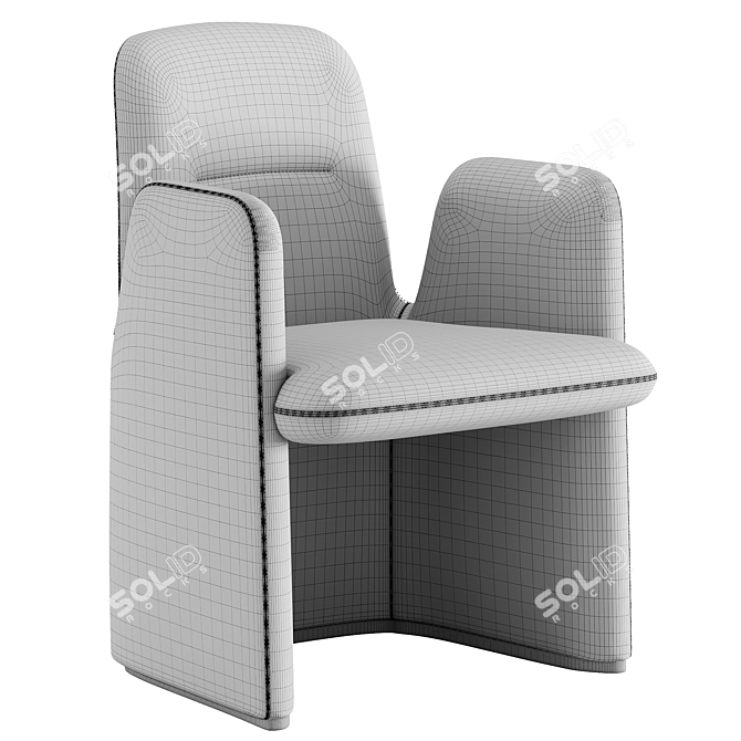 Poliform Guest Chair 3D Model 3D model image 4