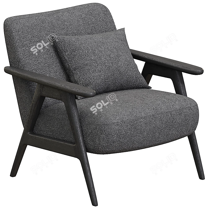 Modern Partners Hendricks Accent Chair 3D model image 2