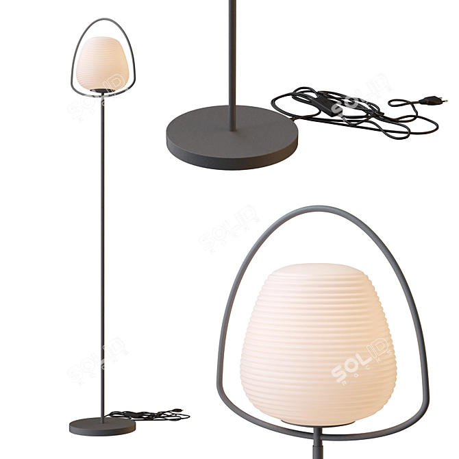 Elegant Moderli Julia Floor Lamp 3D model image 1