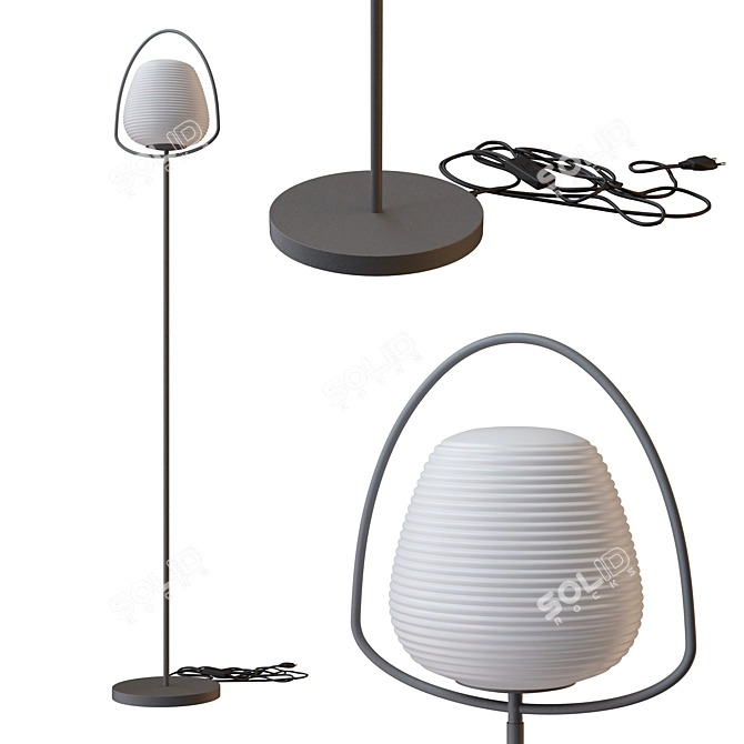 Elegant Moderli Julia Floor Lamp 3D model image 2