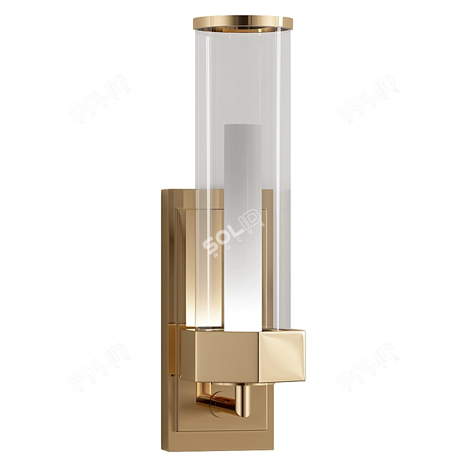 Elegant Regent Wall Sconce Model 3D model image 1